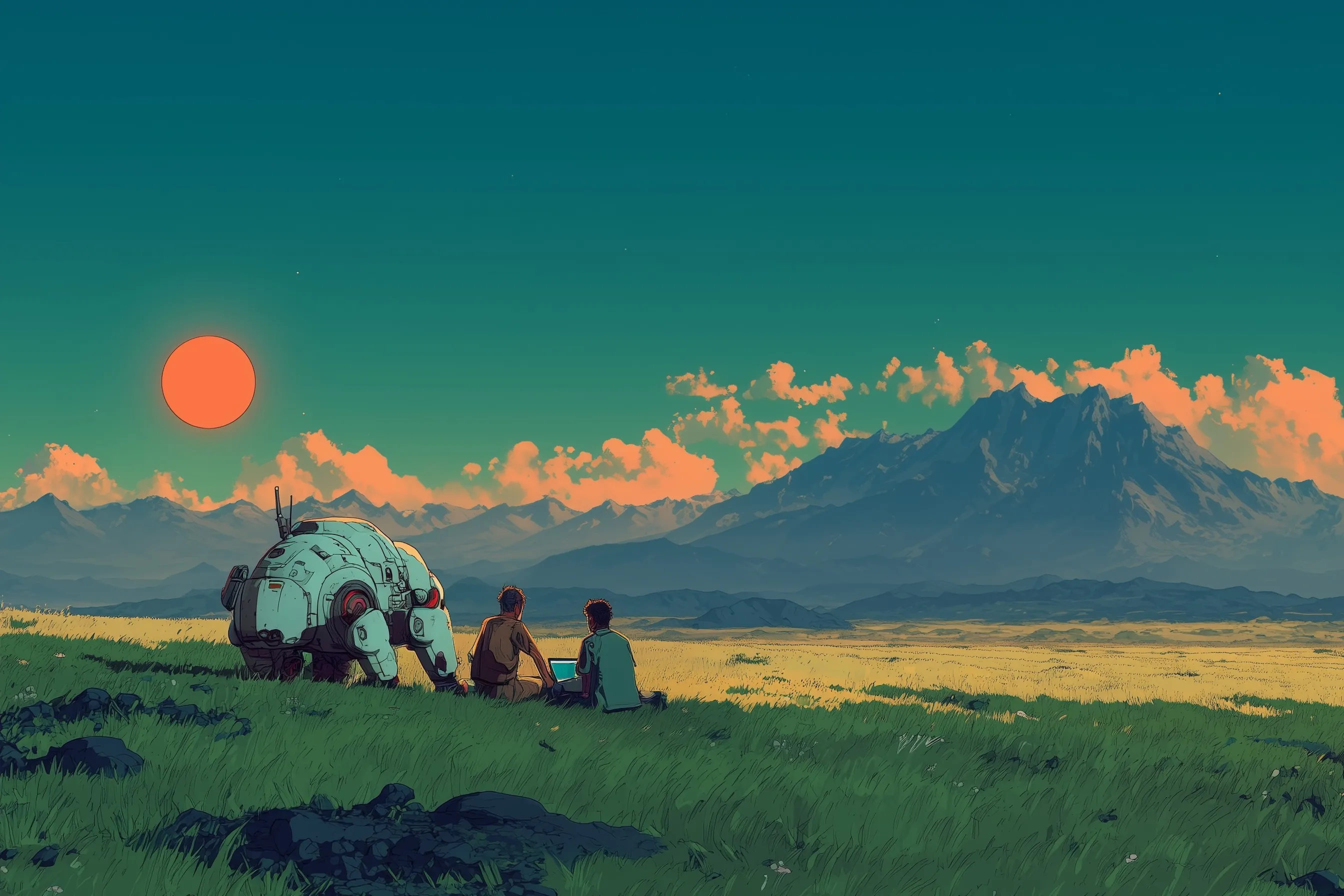 Research outdoors with an AI Robot